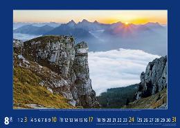 Bildkalender »Alpen im Licht«, 420x300 mm, August