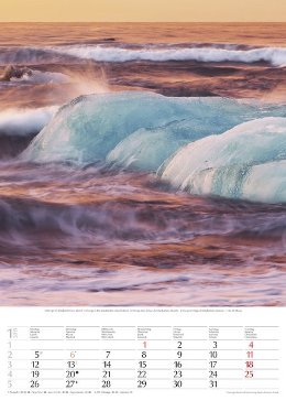 Bildkalender »Wasser, Wind und Wellen«, 300x420 mm, Januar