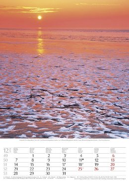Bildkalender »Wasser, Wind und Wellen«, 300x420 mm, Dezember