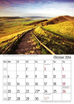 Bildkalender »Taumwege«, 300x420 mm, Oktober