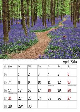 Bildkalender »Taumwege«, 300x420 mm, April