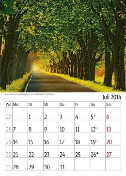 Bildkalender »Taumwege«, 300x420 mm, Juli