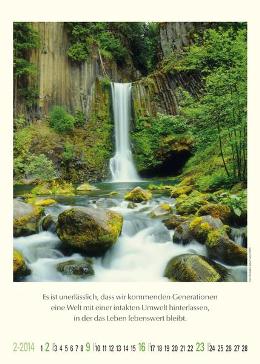 Bildkalender »Unsere wundervolle Erde«, 300x420 mm, Februar