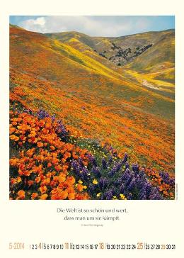 Bildkalender »Unsere wundervolle Erde«, 300x420 mm, Mai