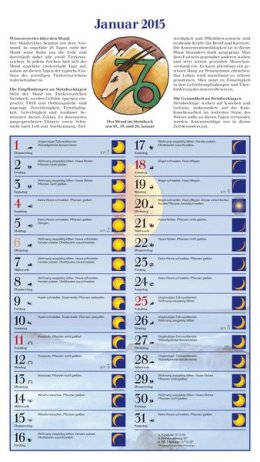 Bildkalender »Mit dem Mond im Rhythmus«, 270x480 mm, Januar
