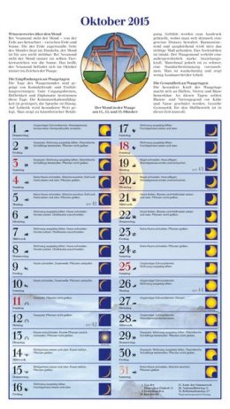 Bildkalender »Mit dem Mond im Rhythmus«, 270x480 mm, Oktober