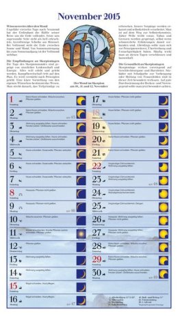 Bildkalender »Mit dem Mond im Rhythmus«, 270x480 mm, November