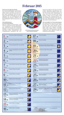 Bildkalender »Mit dem Mond im Rhythmus«, 270x480 mm, Februar