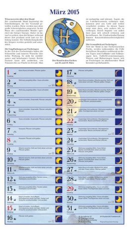 Bildkalender »Mit dem Mond im Rhythmus«, 270x480 mm, März