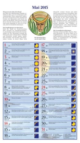 Bildkalender »Mit dem Mond im Rhythmus«, 270x480 mm, Mai