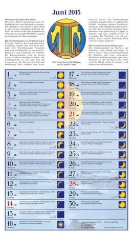 Bildkalender »Mit dem Mond im Rhythmus«, 270x480 mm, Juni