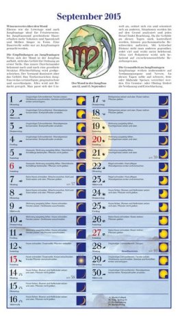 Bildkalender »Mit dem Mond im Rhythmus«, 270x480 mm, September