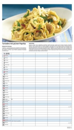 Bildkalender »Familietimer Küche«, 270x480 mm, März