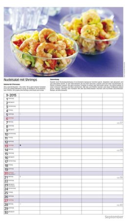 Bildkalender »Familietimer Küche«, 270x480 mm, September