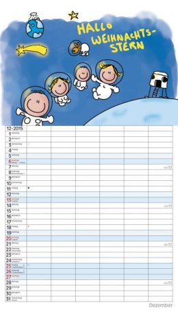 Bildkalender »Unsere Familie ist die Beste«, 270x480 mm, Dezember