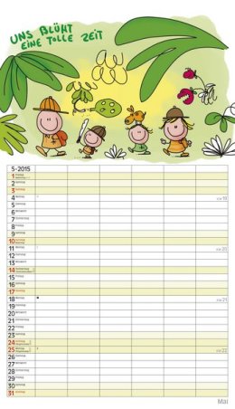 Bildkalender »Unsere Familie ist die Beste«, 270x480 mm, Mai