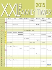 Familienplaner »XXL Family Timer 8«, 350x470 mm, Titelblatt