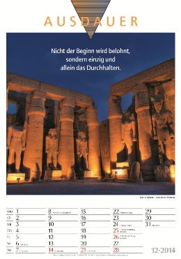 Bildkalender »Erfolg«, 235x335 mm, Dezember