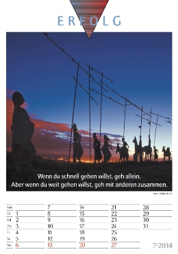 Bildkalender »Erfolg«, 235x335 mm, Juli