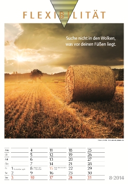 Bildkalender »Erfolg«, 235x335 mm, August