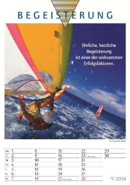 Bildkalender »Erfolg«, 235x335 mm, September