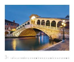 Bildkalender »Venezia«, 550x460 mm, März