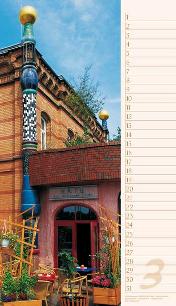 Geburtstagskalender »Hundertwasser«, 190x330 mm, März