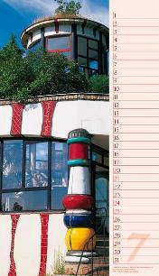 Geburtstagskalender »Hundertwasser«, 190x330 mm, Juli