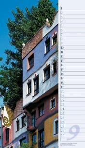 Geburtstagskalender »Hundertwasser«, 190x330 mm, September