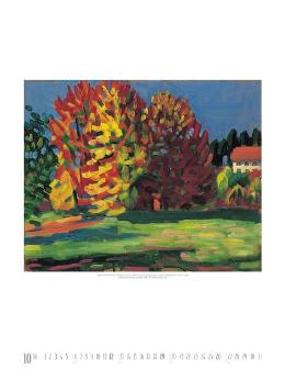 Kunstkalender »Der Blaue Reiter«, 480x640 mm, Oktober
