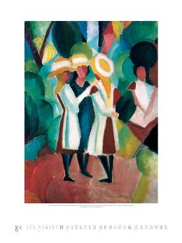 Kunstkalender »Der Blaue Reiter«, 480x640 mm, August