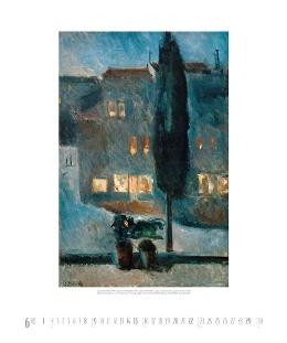 Kunstkalender »Edvard Munch«, 480x640 mm, JUni