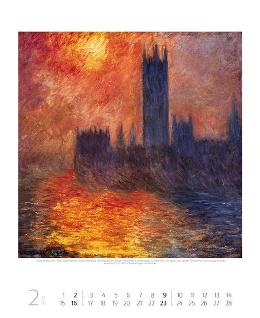 Kunstkalender »Claude Monet«, 360x440 mm, Februar