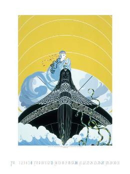 Kunstkalender »Art Déco«, 480x640 mm, JUli