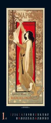 Kunstkalender »Art Nouveau«, 285x690 mm, Januar