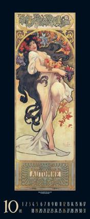 Kunstkalender »Art Nouveau«, 285x690 mm, Oktober