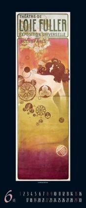 Kunstkalender »Art Nouveau«, 285x690 mm, JUni