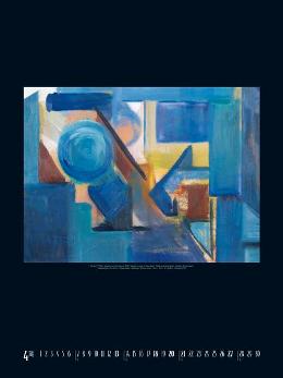 Kunstkalender »Blue Art«, 480x640 mm, April