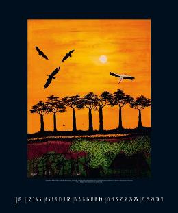 Kunstkalender »Spirit of Africa«, 460x550 mm, Januar