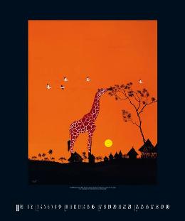 Kunstkalender »Spirit of Africa«, 460x550 mm, November