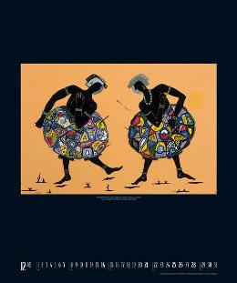 Kunstkalender »Spirit of Africa«, 460x550 mm, Dezember