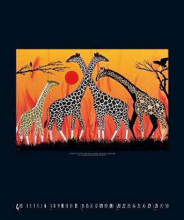 Kunstkalender »Spirit of Africa«, 460x550 mm, April