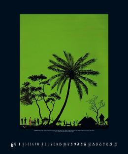 Kunstkalender »Spirit of Africa«, 460x550 mm, JUni