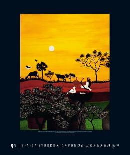 Kunstkalender »Spirit of Africa«, 460x550 mm, September