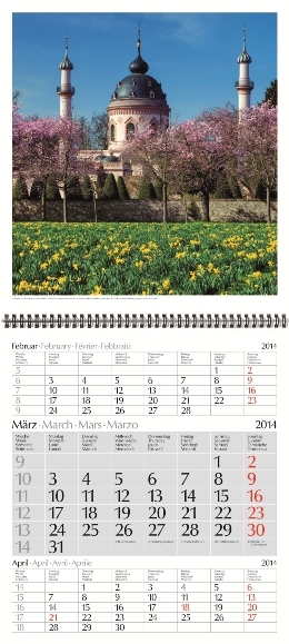 Dreimonats-Bildkalender »Deutschland«, 300x740 mm, März