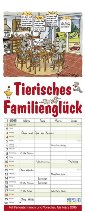 Familienplaner »Tierisches Familienglück«, 190x480 mm, Titelblatt