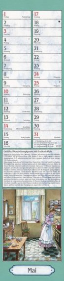Streifenkalender »Aus Großmutters Küche«, 110x480 mm, Mai