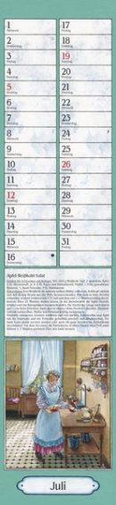 Streifenkalender »Aus Großmutters Küche«, 110x480 mm, Juli