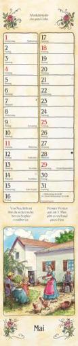 Streifenkalender &raquo;Bauernkalender&laquo;, 110x480 mm, Mai
