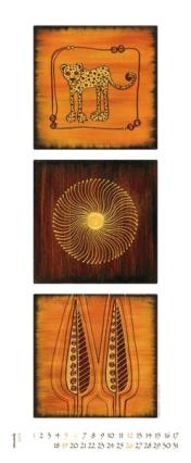 Bildkalender &raquo;African Art&laquo;, 285x690 mm, Januar
